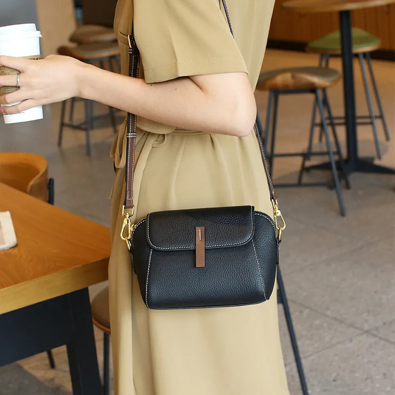 Women's Leather Classic Fashionable Shell Lightweight Mini Crossbody Bags
