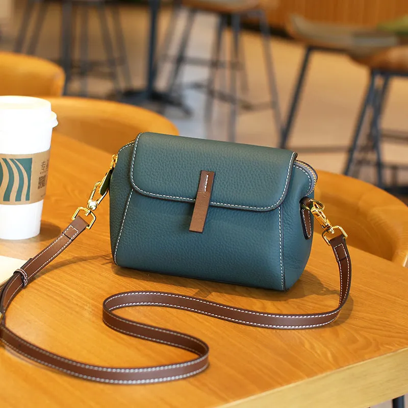 Women's Leather Classic Fashionable Shell Lightweight Mini Crossbody Bags