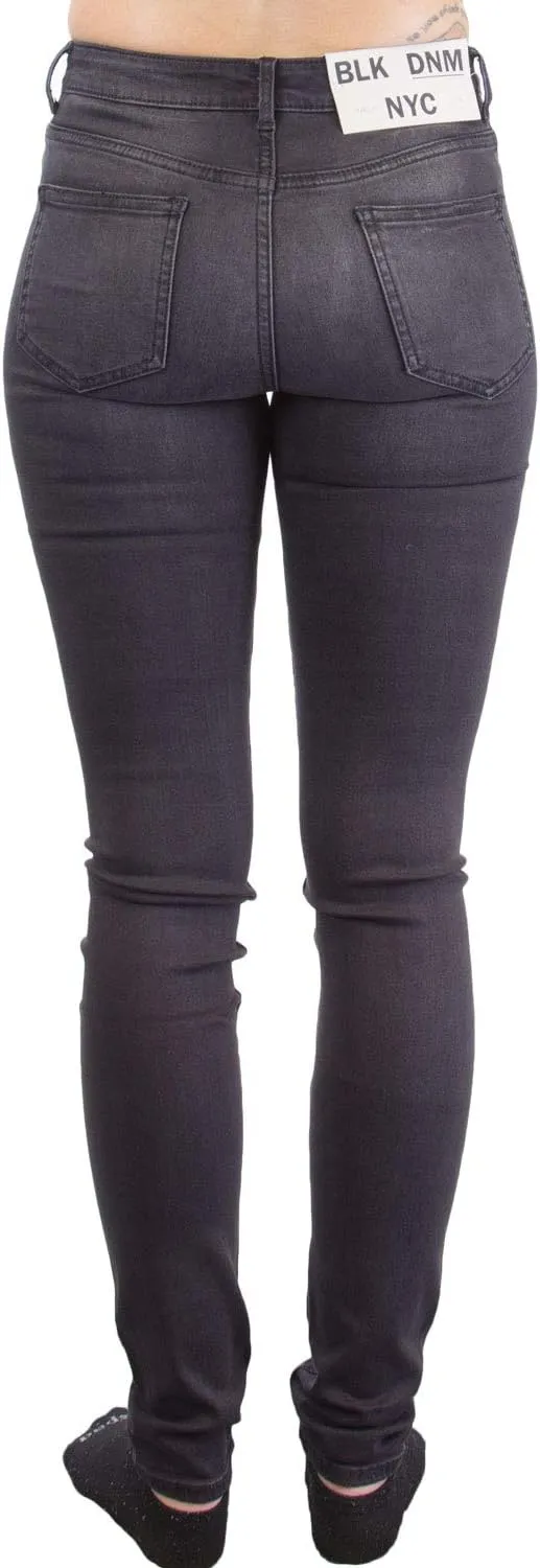 Women's Midrise Skinny Jeans, Grace Black