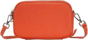 Women's multifunctional leather shoulder crossbody bag, cowhide small square bag, adjustable shoulder strap