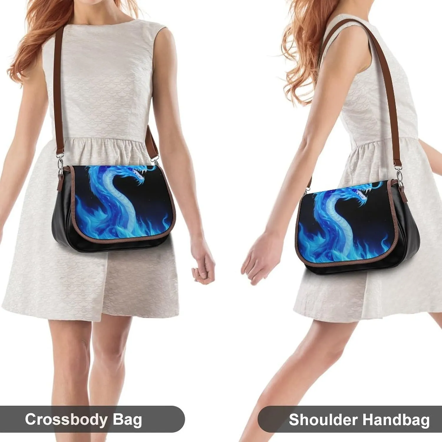 Womens PU Leather Crossbody Bag Lightweight Cellphone Purse Handbags with Adjustable Strap