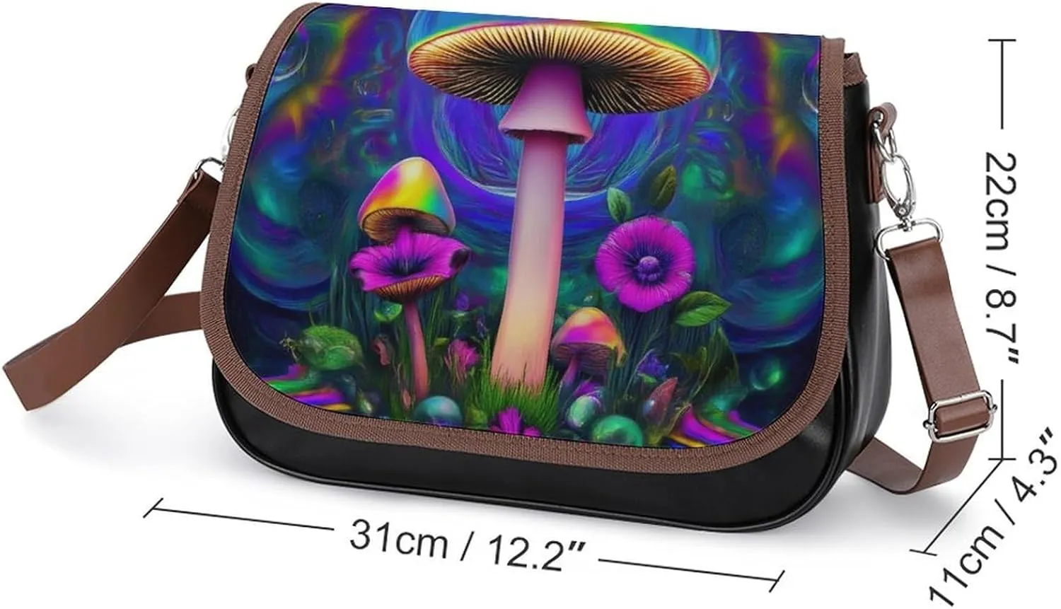 Womens Small Crossbody Purse with Adjustable Strap, Pu Leather Shoulder Bags for Travel Work