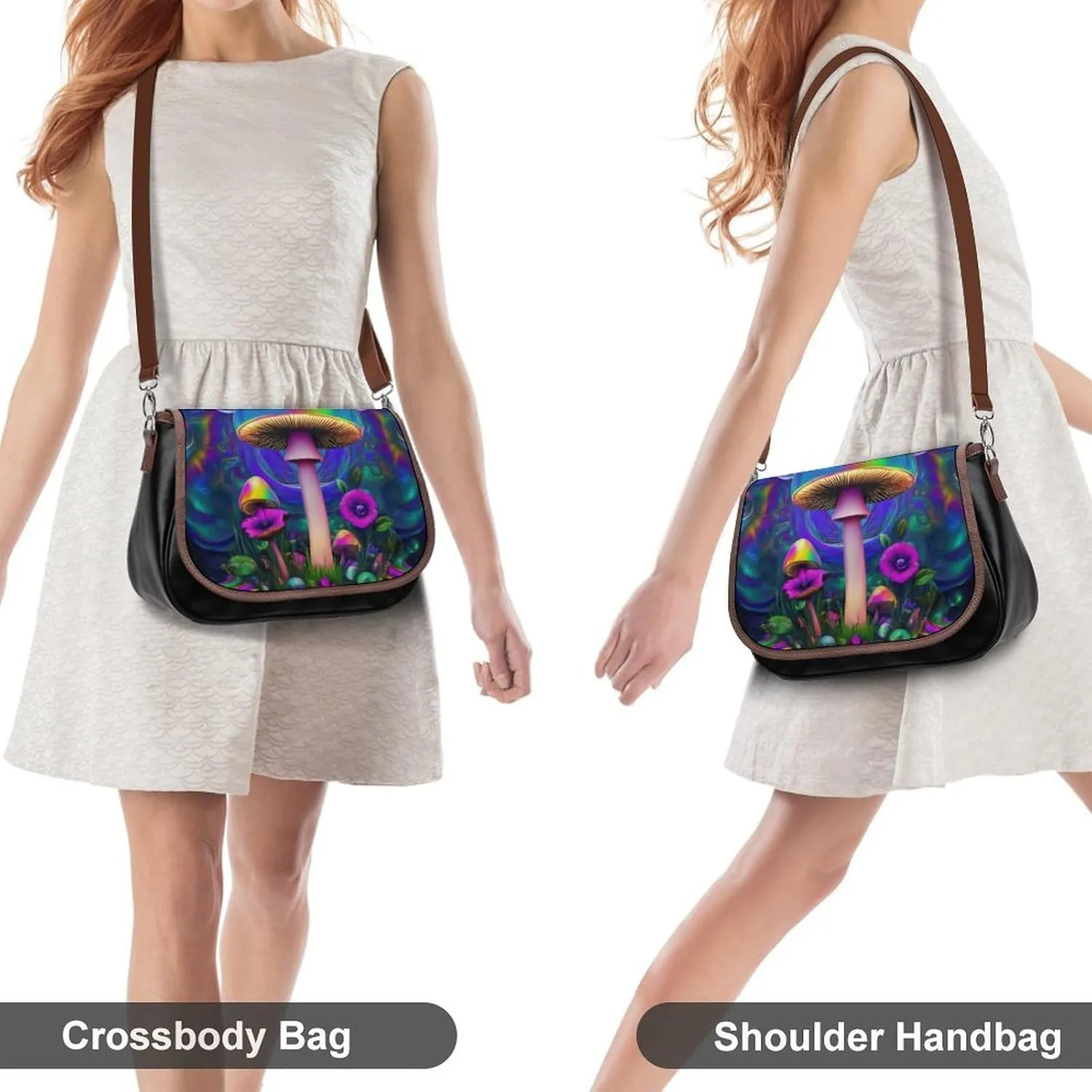Womens Small Crossbody Purse with Adjustable Strap, Pu Leather Shoulder Bags for Travel Work