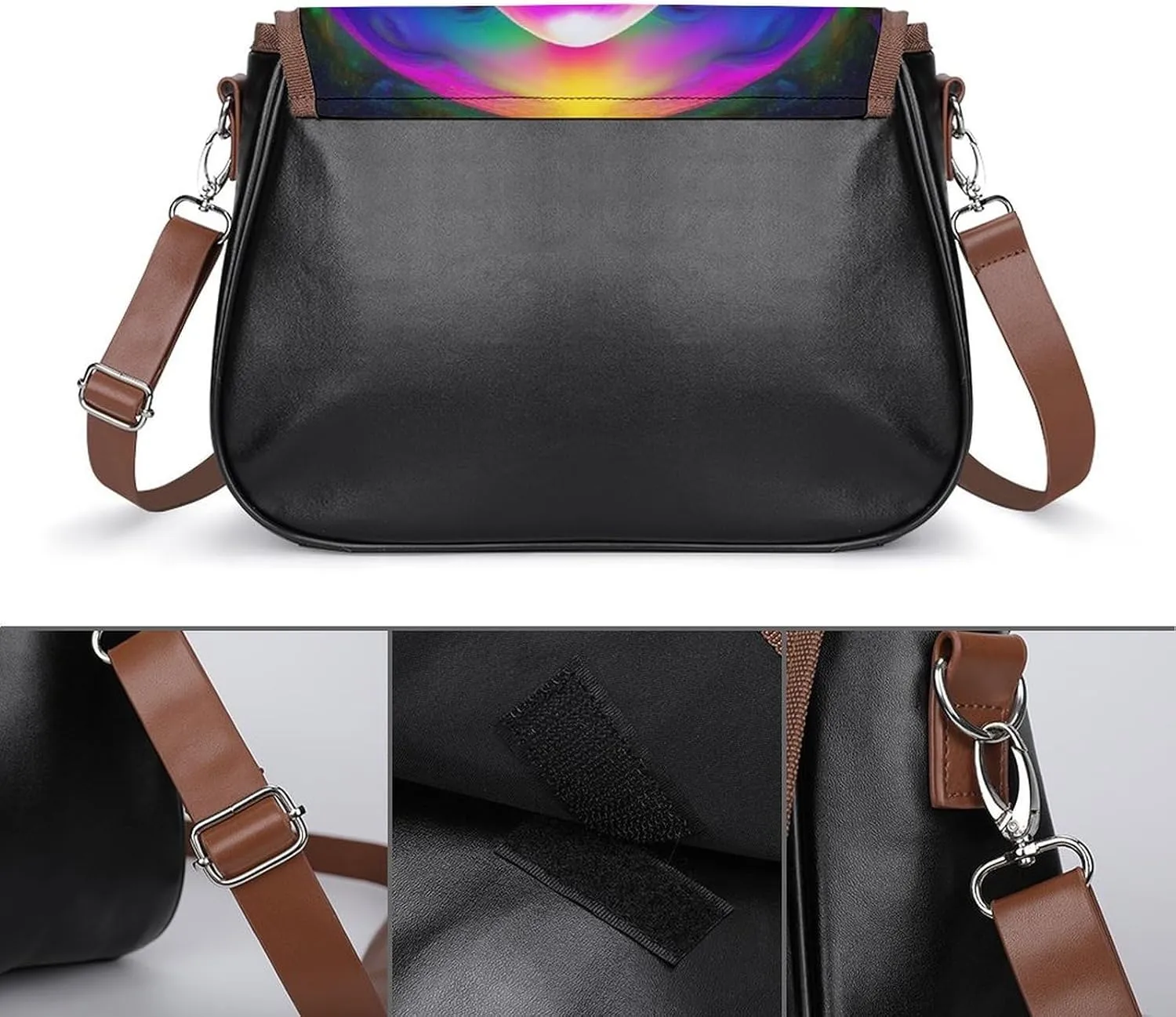 Womens Small Crossbody Purse with Adjustable Strap, Pu Leather Shoulder Bags for Travel Work