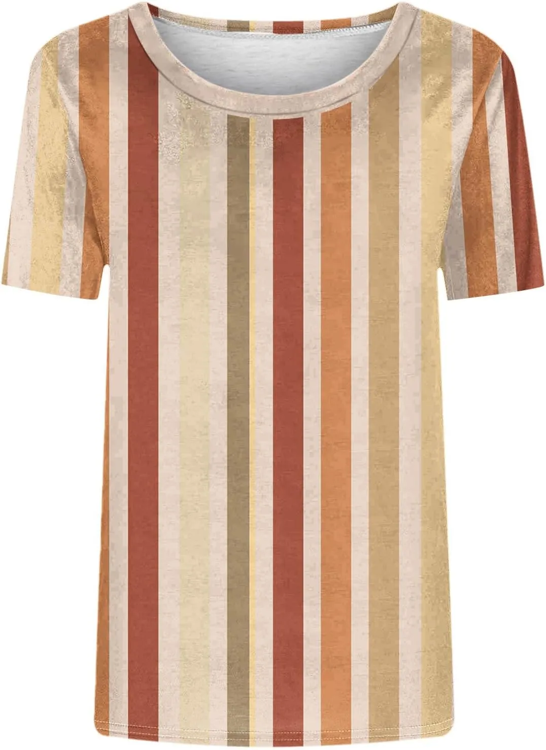 Womens Tops 2025 Casual Short Sleeve Round Neck Shirts Spring Summer Fashion Print Graphic Loose Blouse Clothing