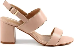 Womens/Ladies Aldora Block Heel Sandals (9) (Pink)