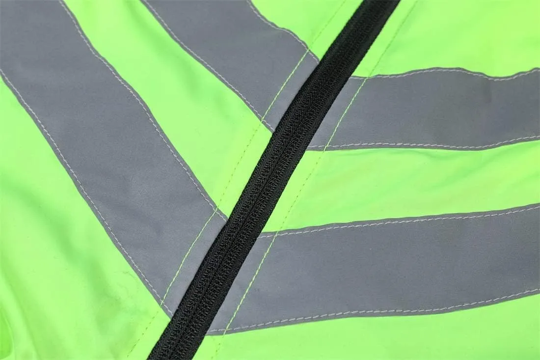 WOSAWE Highly Reflective Cycling Vest Motorcycle Off-road Sleeveless Wind Jacket