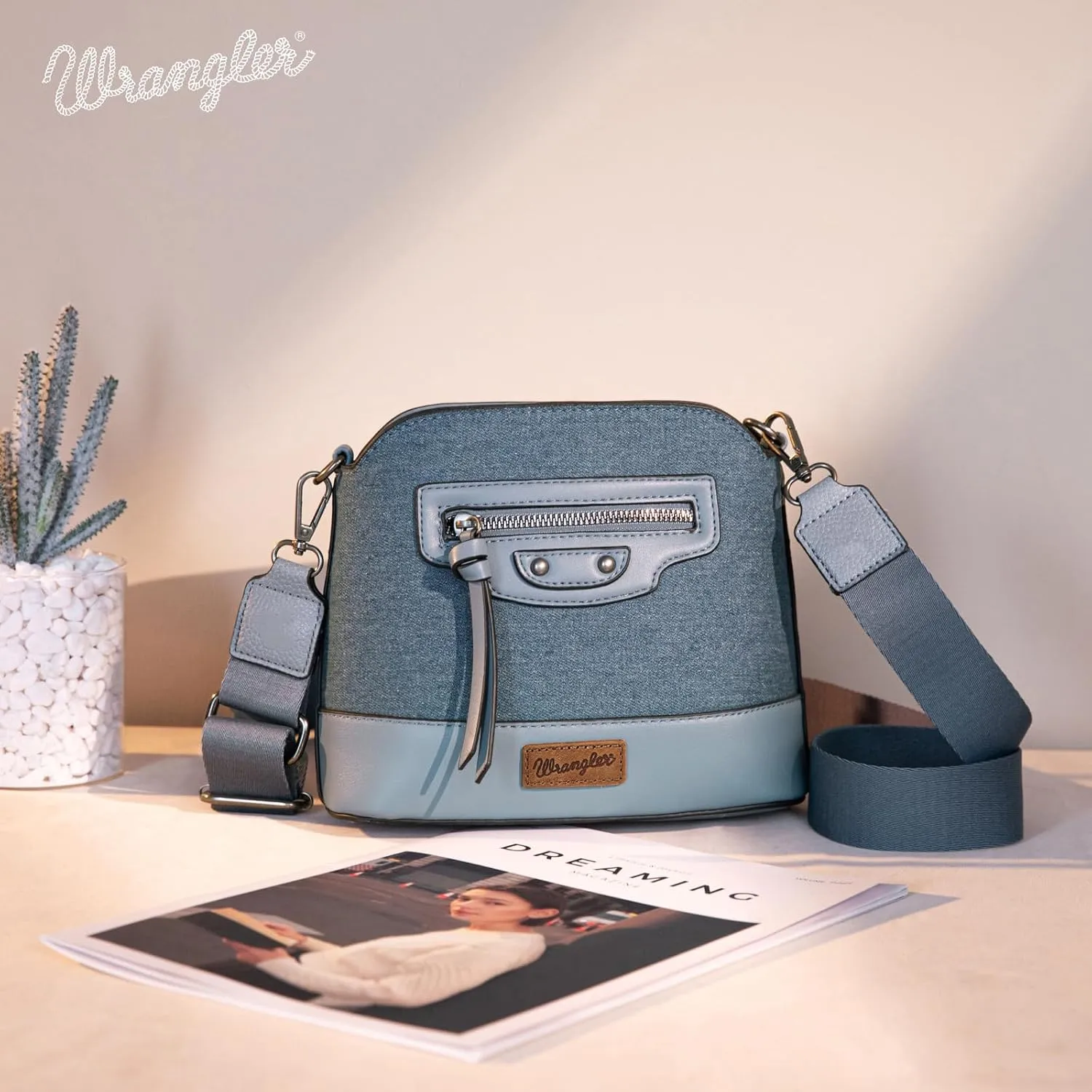 Wrangler Small Crossbody Bags for Women Shoulder Cute Purses and Handbags with Adjustable Strap