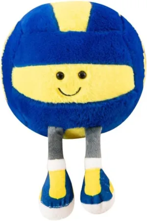 Xshelley12.6inch Volleyball Plush Toy,Soft Stuffed Volleyball Plushie Pillow Furry Playable Hugging Sport Plush Pillow,Room Sofa Bed Decor,Children's Birthday Gifts