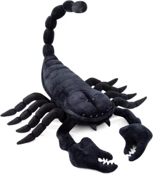 ZHONGXIN MADE Emperor Scorpion Plush Toy - Realistic 16" Black Scorpion Stuffed Animal, Simulation Soft Creeping Animals Scorpion Stuffed Toys, Unique Plushie Toys Model Dolls Collection for Kids