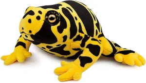 ZHONGXIN MADE Simulation Yellow Frog Stuffed Plush Toy - 6.3inch Lifelike Wild Animals Poison Dart Poisondartfrog Plushie Toys Figur, Super Soft Plush Dolls for Kids Stuffed Toys, Gifts for Kids