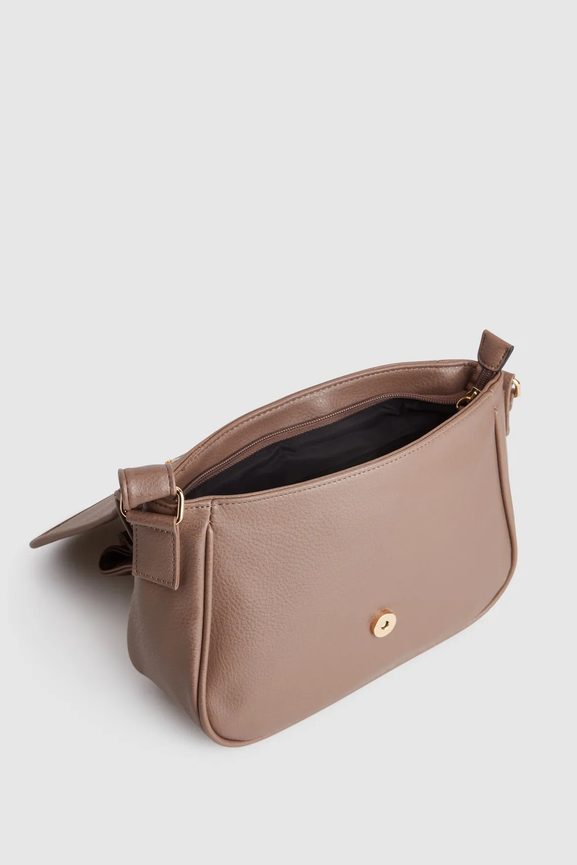 Zip Pocket Flap Crossbody Bag