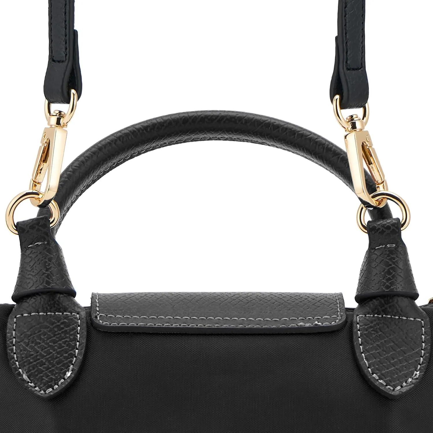ZOOEASS Leather Purse Strap Replacement Bag Straps for Longchamp Handbags Women Leather Crossbody Shoulder Strap Adjustable