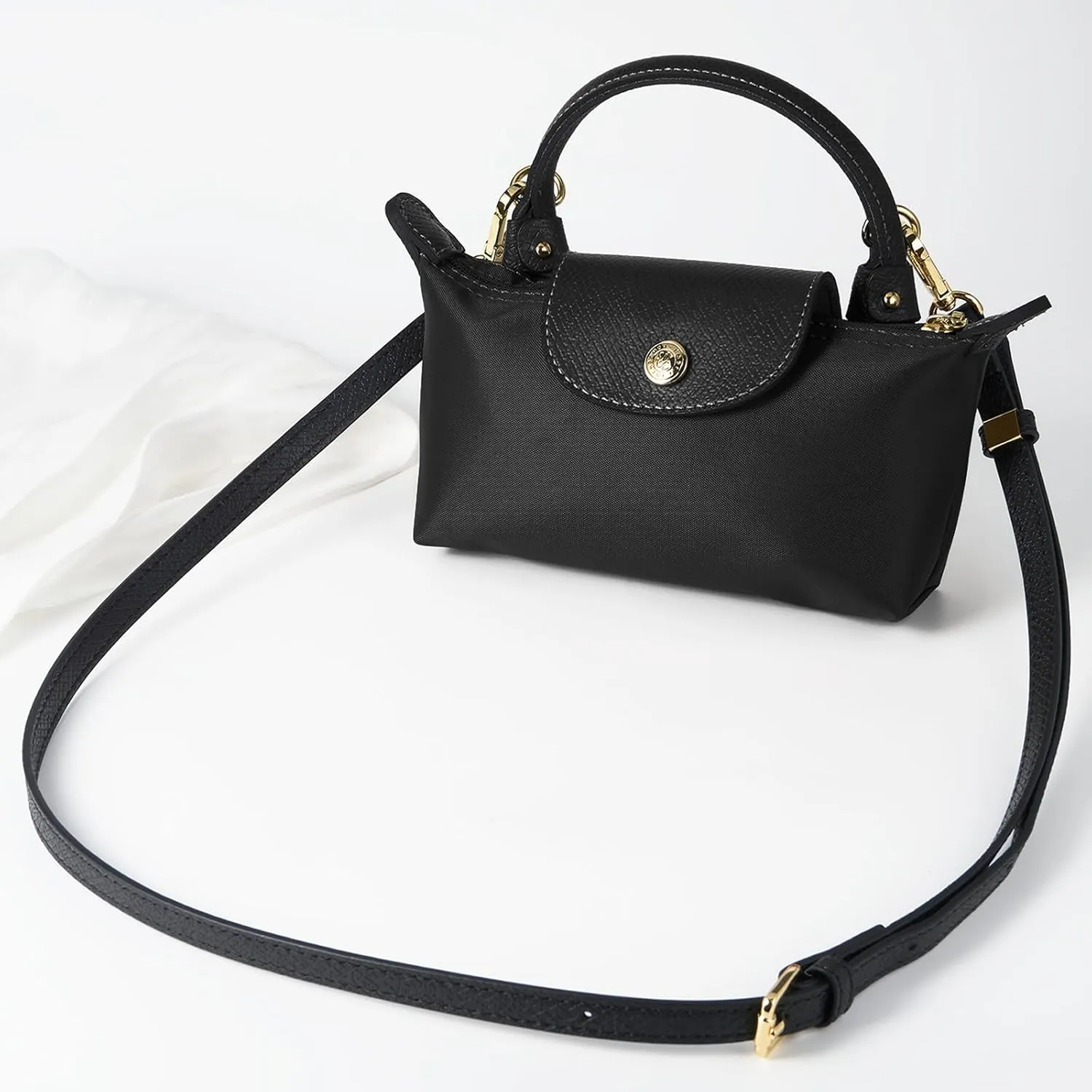 ZOOEASS Leather Purse Strap Replacement Bag Straps for Longchamp Handbags Women Leather Crossbody Shoulder Strap Adjustable