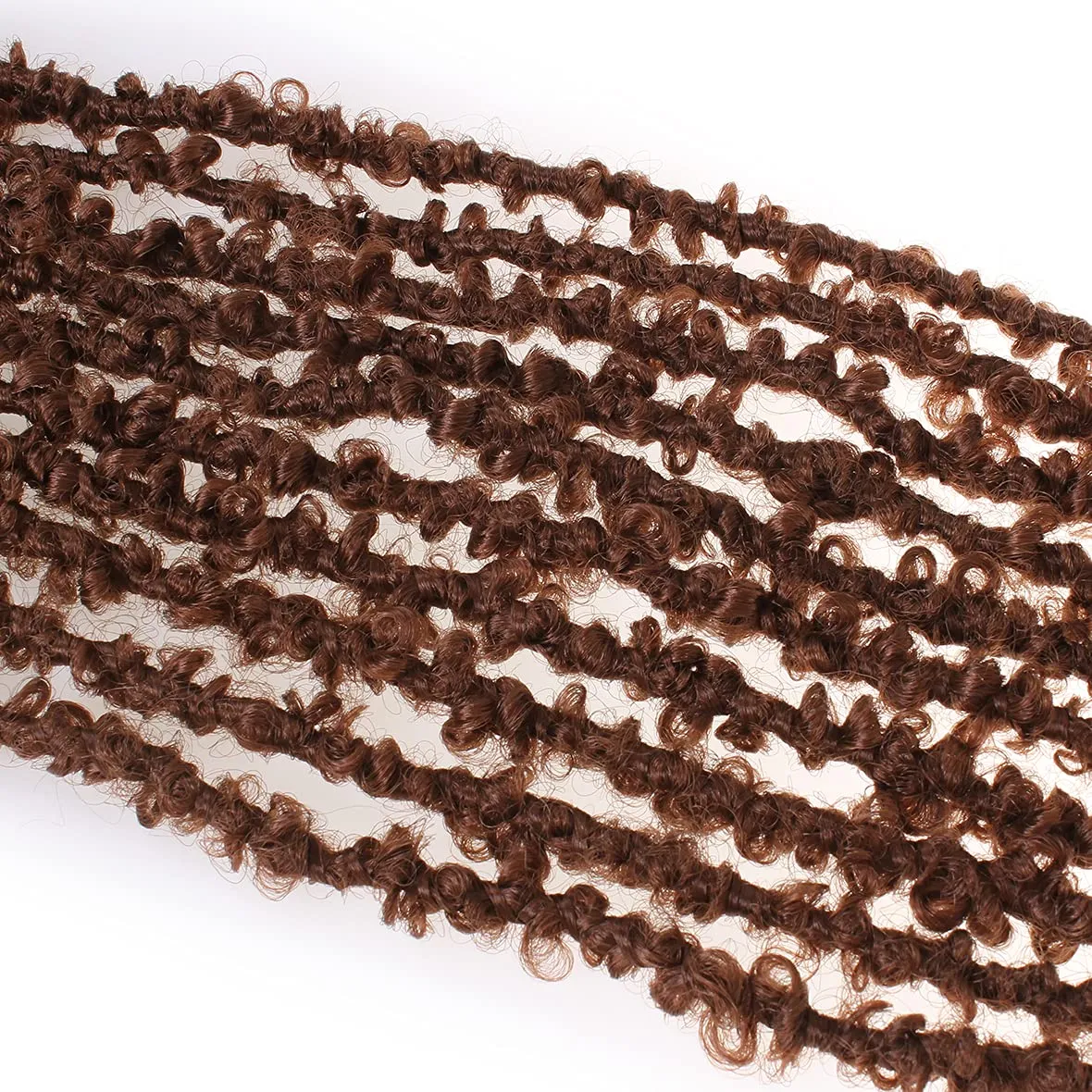 ZRQ Butterfly locs Crochet Hair 18 inch Distressed Locs Crochet Hair 6 Packs Soft Brown Butterfly Locs Crochet Braids Pre Looped Natural Synthetic Locs Crochet Hair Extension (18 Inch,30#)